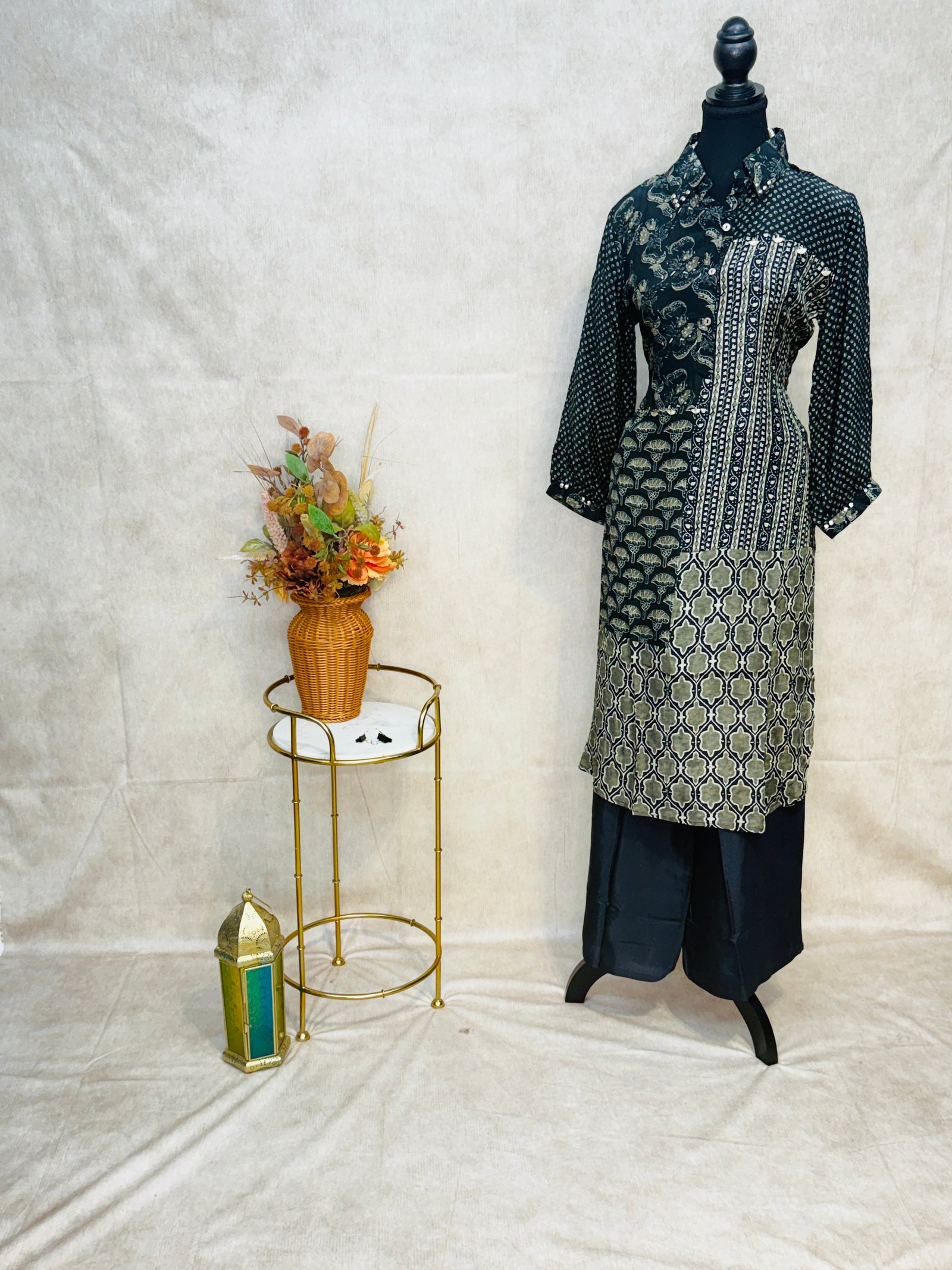 Midnight Black Fusion Print CO-ORD Set